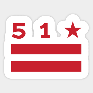 51st Star Sticker